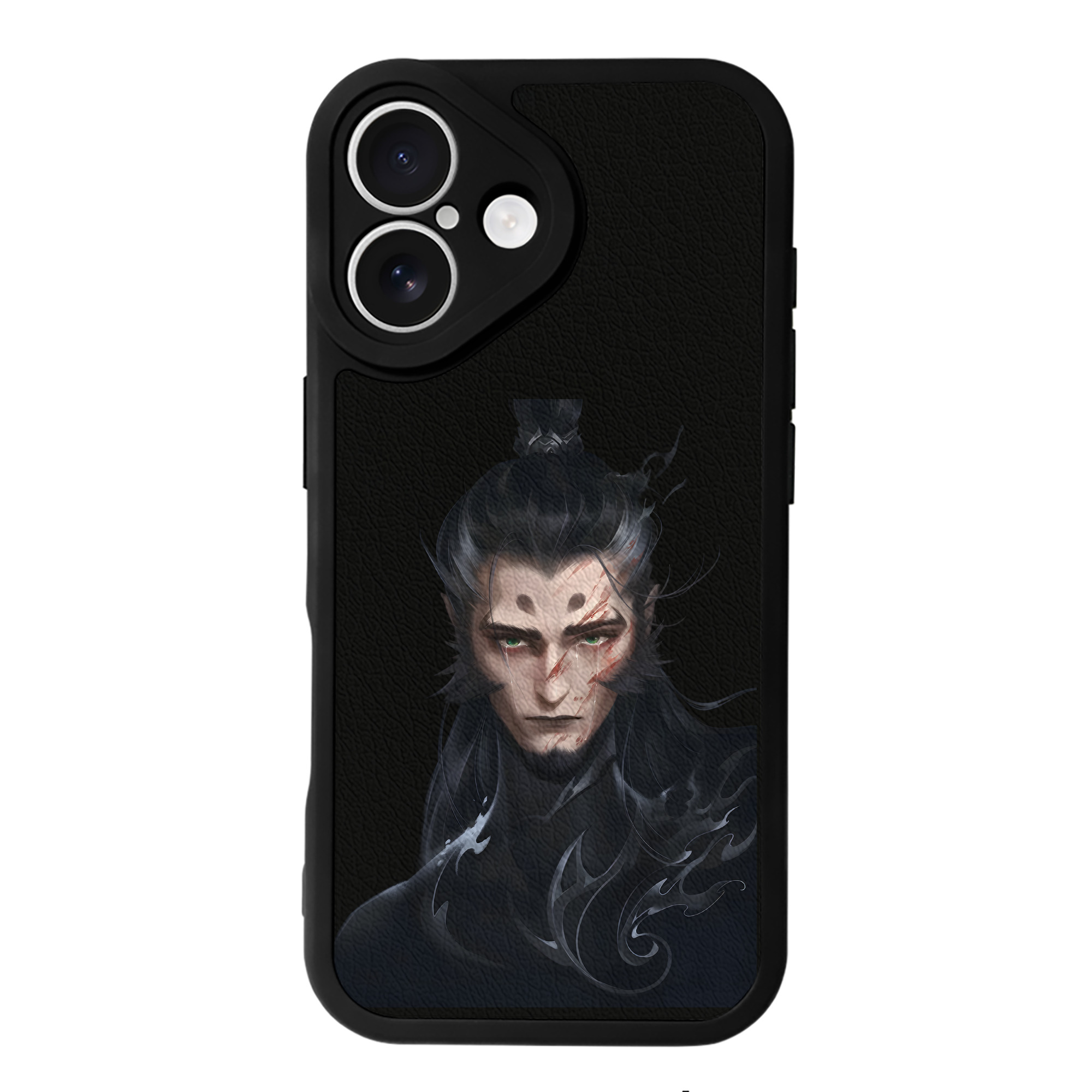（画像用） Ne Zha 2 ナタ 魔童の大暴れ 【iPhone 16シリーズ対応】シリコンスマホケース（レザー調） 材質：シリコン